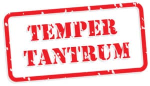 how to handle temper tantrums 