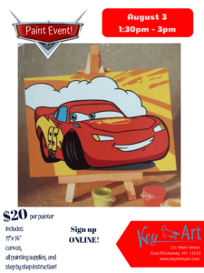 lightning mcqueen painting