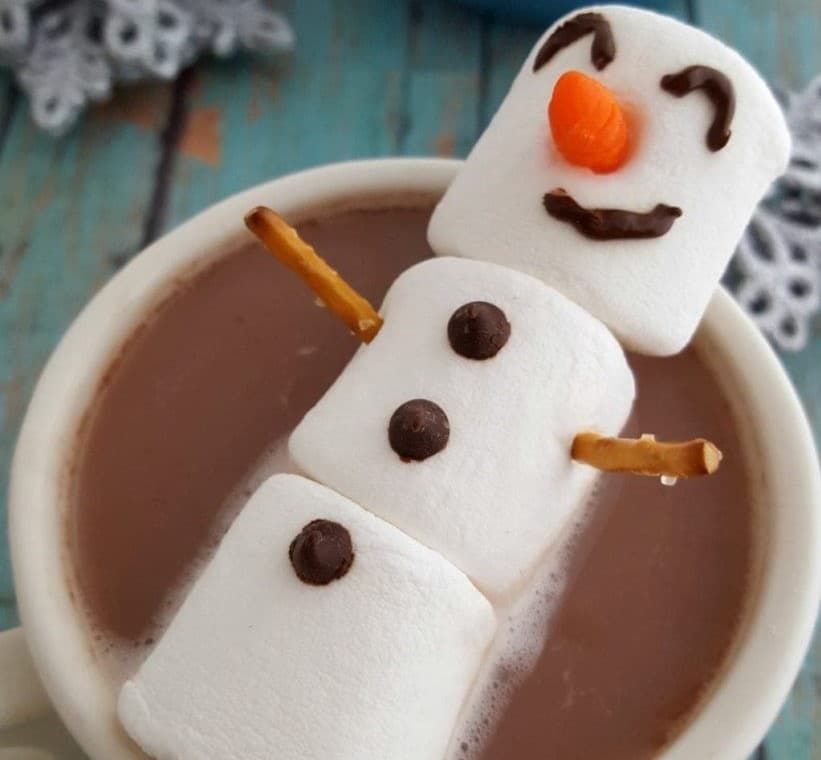 Hot cocoa snowman