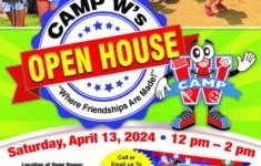 Camp W Day Camp Open House, April 13th, Chance to Win $250 Off